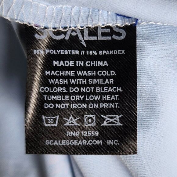 SCALES Men's XL Golf Polo UPF 50+ | Clubhouse Performance Hula Surf & Slay NWT - Picture 12 of 13